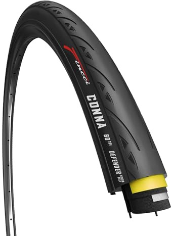 Fincci Racing Bike Tyre 700c x 23c - Foldable Conna Slick Tire 28 inch 23-622 with 1mm Nylon Protection 60 TPI for Race, Gravel, Carrera, Road and Touring Bicycles