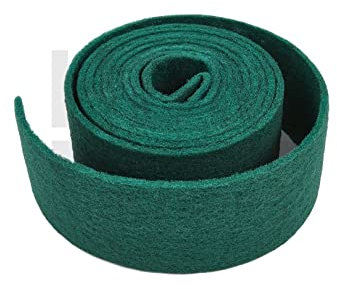 INDASA Web Rolls Schleifvlies 10 Meter - Schleifpads - Schleifvliesrolle - 3 verschiedenen Körnungen - für Holz, Edelstahl, Kunststoff, Möbel, Geländer (Grün (P180 - P300))