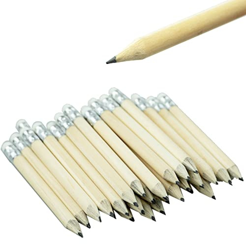 40 Pezzi Matite da golf Tascabili Mezza Matite con Gomma mini matite corte con gomma per cancellare per Bomboniere, Scolastiche e Regalini Fine Festa Compleanno