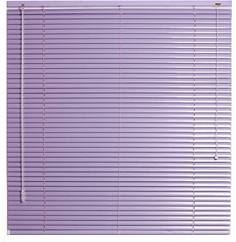 Aluminium Metal Venetian Blinds,25mm Slat Blinds,Blackout Horizontal Shades,Anti-UV Waterproof Light Adjustment Window Blinds for Kitchen,Office,Bathroom,Bedroom,Purple,Custom (W100xH160cm(39x63in))