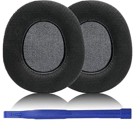 Aiivioll Arctis Nova Pro Austauschbare Ohrpolster aus Memory-Schaum, kompatibel mit SteelSeries Arctis Nova Pro Wireless Gaming Headset Ohrpolster (Schwarz/Proteinleder)