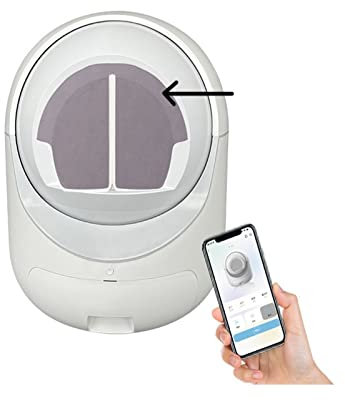 LERORA Lettiera per Gatti autopulente 90L Lettiera for Gatti Toilette Automatica autopulente Cat Lettiera for Gatti autopulente Doppia rimozione degli odori Sandbox Cat(2s)