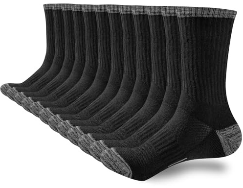 inaWarm Women's Cotton Walking Socks, 6 Pairs, Cushioned and Thermal