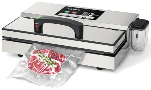 Wevac Machine à emballer sous vide professionnelle, puissance d'aspiration 16 litres/min, soudure de 30 cm, épaisseur de vide réglable