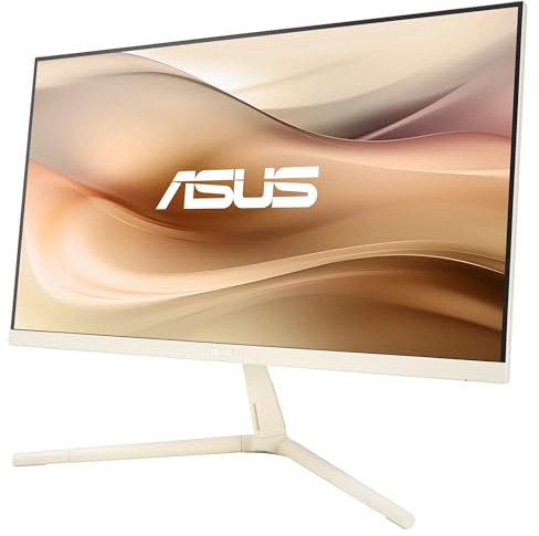 ASUS Eye Care VU279CFE-M - 27 Zoll Full HD Monitor - 100 Hz, 1ms MPRT, AdaptiveSync, GreenProduct, Epeat Gold - IPS Panel, Vesa 75x75, 16:9, 1920x1080, HDMI, USB-C mit 15W PD, ergonomisch, beige