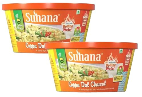 Suhana Spices Mix Powder - Curry Masala Recipe Mixes Casserole Seasoning Herbs - Simplifies & Speeds Up Cooking Process (Pack of 2, Suhana Cuppa Dal Chawal 80g)