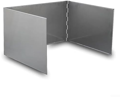 DAZZLEEX Pare-vent pliable à 3 plaques pour réchaud de camping, réchaud de camping, pique-nique, protection contre le vent