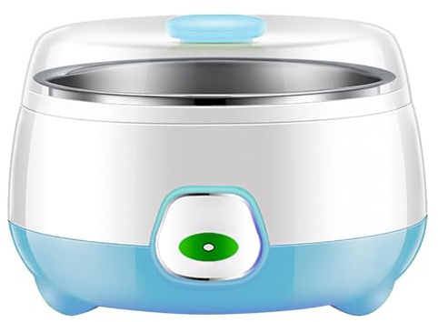 Fiorky Electric Automatic Yogurt Maker, 1L Electric Mini Yogurt Maker Automatic Yogurt Machine for DIY Yogurt, with Stainless Steel Liner, Homemade Yogurt Made Easily for Home Organic Yogurt