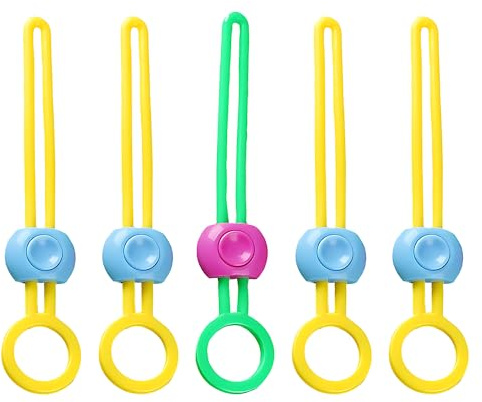 5 pcs Colourful Bag Clips, Reusable Multi-Functional Food Clips for Bag Sealing, Moisture-Proof Dustproof Food Storage and Kitchen Organisation