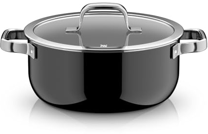 WMF Fusiontec Mineral Pro 0518635290 Stewing Pot Lid 24 cm Durable Scratch-Resistant Material Induction Cooking Pot Suitable for All Hobs Made in Germany Black