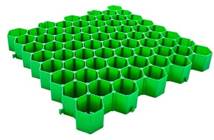 Tapis de Gazon et de Base for allée, Base de Remise en Gravier, Tapis de Gazon combiné en Gravier, for aménagement paysager de Jardins en Pente et parkings(Style 2,7cm-16 Pieces)