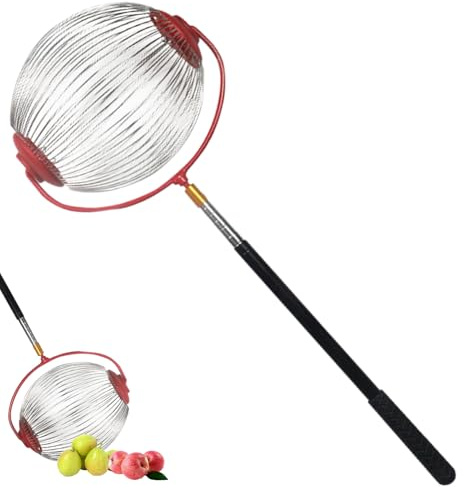 Ramasse Noix Collecteur De Noix Réglable Et Léger Récolteuse De Noixs En Aluminium Avec Tige Télescopique Rouleau Ramasse, Récupérateur/collecteur De Noixs, Peut Contenir No-ix De Hickory, Golf