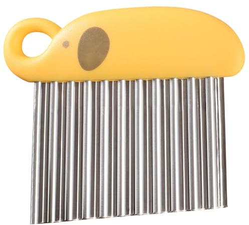 Calkkrer Crinkle Cut Messer, Taglio A Onde in Acciaio Inox per Patate, Patatine Fritte, Verdure, Frutta, Utensile da Taglio per Patate A Onda, Julienne, Spätzle, Cucina P