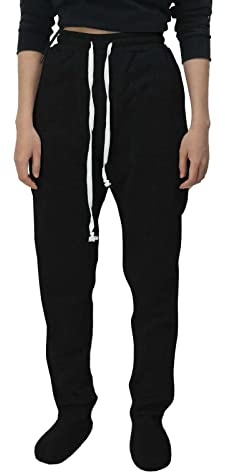 Joggingbyxor dam bomull – dam tröjor med fickor hög midja fritidsbyxor byxor med dragsko lösa tygbyxor enfärgade löparbyxor klassiska lösa sportbyxor för jogging, svart, XL