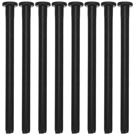 KOMBIUDA 8 Pezzi Perno Cerniera Interna per Cerniera Inossidabile Nero Smontabile Resistente e Durevole per in Legno per Garage e Interne