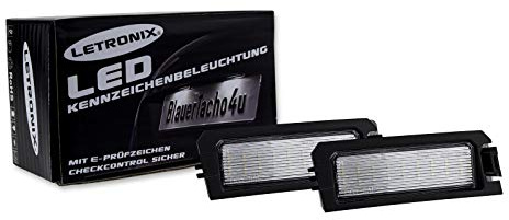 letronix SMD LED Kennzeichenbeleuchtung Module mit E-Prüfzeichen Kompatibel mit: i30 PD / i30 N i30N PD / i30 Fastback PD auch N/Tucson Typ NX4 ab 2020 / Rio Typ YB/Niro