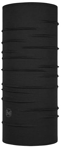 Buff Merino Lightweight Multifunktionstuch Schwarz, Schwarz
