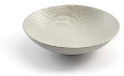 Médard de Noblat - Assiette salade et pâtes - D19 cm - Magma - Grès - Lot de 6 - Ivoire