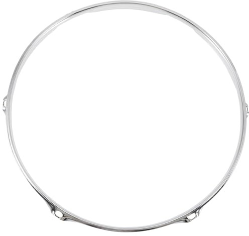 Robuster Silberner Stahl Drumreifen für Snare Drum Zubehör | Metallring als Ersatzteil, Gleichmäßige Spannung, Leicht Montierbar und Abnehmbar, Langlebig für Zubehör