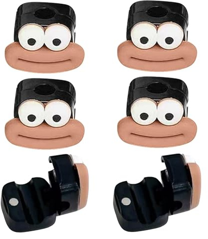 Gungtj Desktop-Kabelhalter, selbstklebender Kabelhalter | Magnetische Schreibtisch-Kabelklemmen,6 x Mehrzweck-Kabel-Organizer, lustige Kabel- für Auto-Armaturenbrett, Nachttisch