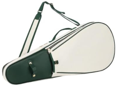 FLCPJGV Tennistasche, Badmintontasche für Herren Und Damen, Zubehör mit Großem Fassungsvermögen, Tennis Tragetasche, Tennisschläger Überzug, Umhängetasche, Weiß
