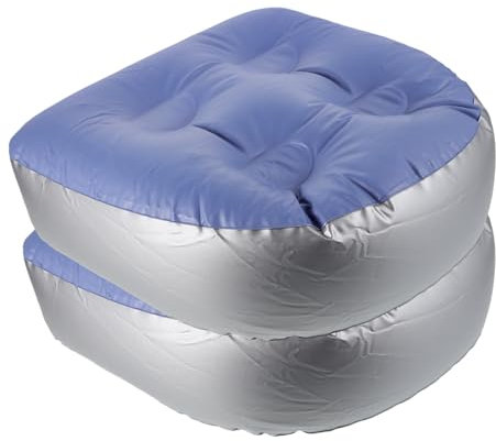 KOCKSHION 2pcs Inflatable Spa Bathtub Cushion Suction Cups, Thickened Hot Tub Seat Booster Cushion for Bath and Shower Use, Portable Air Inflatable Bath Tub Seat for Adult Relaxation