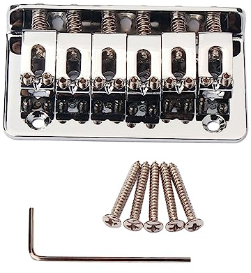 Milisten String Fixed Bridge Metal Saddle Strain Plate Bridge for Guitar Ukulele Replacement Musical Instrument String Instruments