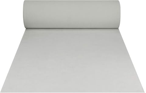 acquaverde | Passatoia Bianca 1x50 m (50 mq) – Tappeto Bianco Antiscivolo, Moquette in Rotolo per Eventi, Passerella, Matrimoni, Cerimonie, Nuziali, Natale e Feste – Uso Interno ed Esterno