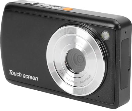 ASHATA Appareil Photo Numérique AI, Caméra Vidéo Numérique avec 13MP Avant 8MP Arrière Double Lentille 3.6 Pouces HD écran Tactile AI Fonctions WiFi AF Autofocus 2000mAh Batterie pour la (Prise UE)