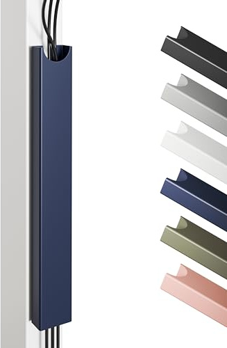 Magnetisches Kabelmanagement Tray – Kabelkanal aus Edelstahl mit Magnetbefestigung – Ordnung am Schreibtisch & unter der Tischplatte – Kabel-Organizer von Desktronic