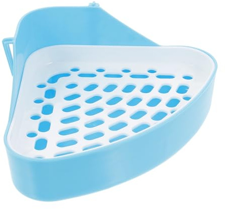 Didiseaon Toilettes pour Petits Cochons Bac à Litière d'angle en Plastique Pot pour Animaux Accessoire pour Rongeurs en Cage
