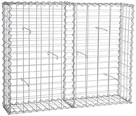 Estexo Spiral Steingabionen, Gabione, Steinkorb, Wand, Drahtkorb, Mauer (1 Stück 100x80x20 cm)