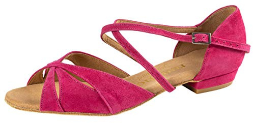 Rummos Mujeres Zapatos de Baile Lola 024 - Nobuk Negro - Normal - 2 cm Bloque - Made in Portugal
