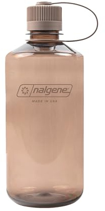 Nalgene Sustain Tritan BPA-freie Wasserflasche aus 50% Kunststoffabfällen, 900 ml, schmaler Mund, Mokka, (SUSTAIN-NM-907 ml)