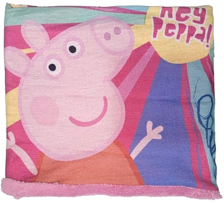 SUN CITY Tour de cou écharpe pour enfant Tour de cou en corail polaire neige et ski pour filles et garçons Cadeau d'anniversaire (Peppa Pig)