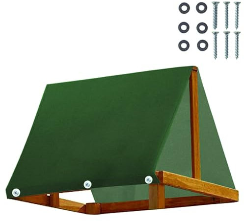 LiveGo Schaukelset Baldachin Ersatz, wasserdichte Plane für Spielset, 109,2 x 228,6 cm, Outdoor-Schaukelrutsche, Sonnenschutz, Ersatzabdeckung für Schaukelset-Plane
