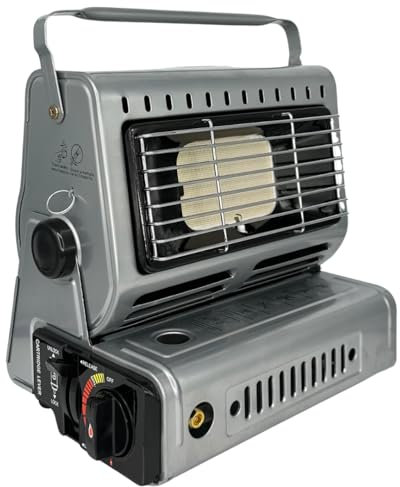 Stufa Stufetta a Gas Portatile da Campeggio Pesca Fornello Gas Butano GPL PGH DC Doppia Connessione