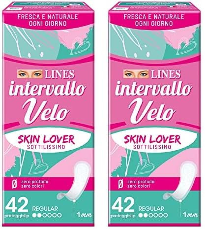 Lines Intervallo Velo Slip, 42 Pezzi (Confezione da 2)