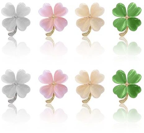 KASESSS 8 Pièces Broches Uniques et Élégantes pour Femme et Homme - Pins pour Chapeau, Sac, Costume de Mariage, Mariée, Cocktail, Danse, Banquet, Fête