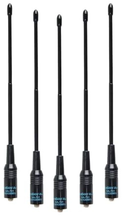 WUWMTUTCK Ajuste for Nagoya NA-701 SMA-Hembra de Doble Banda 144/430Mhz 2.15dB Antena HT/escáner Apto for Baofeng Uv-5r Uv-888s UV-s9 Plus Radio Walkie Talkie(5PCS)