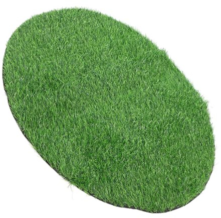 SUPVOX Alfombra De Césped Artificial Decorativa para Exterior, Tapete Redondo De 70 Cm De Diámetro y 2,5 Cm De Grosor, Mantel Individual De Hierba Sintética para Decoración De Mesa y Espacios
