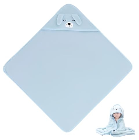 OIUAVYR 1 Pezzo Asciugamano Con Cappuccio Per Bambini, Accappatoio Neonato Extra Morbido E Super Assorbente, Asciugamano Assorbente Con Cappuccio Indossabile