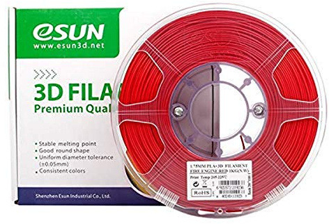 eSun Silk PLA 3D Print Filament, Jacinth