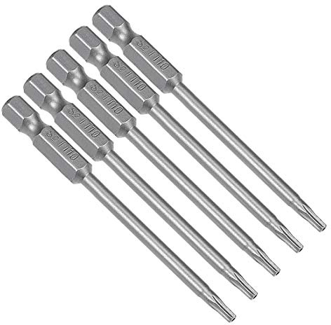 Sourcingmap - Brocas de destornillador Torx T8 magnéticas, 50 mm de longitud
