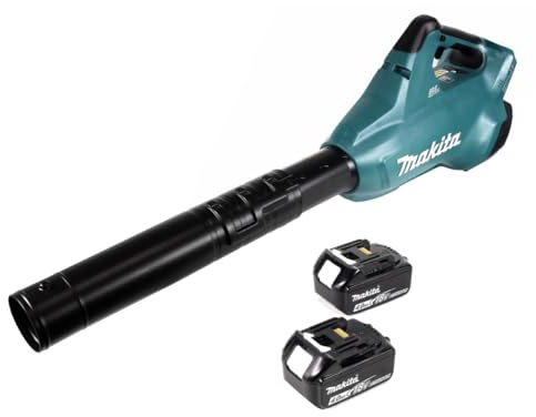 Makita DUB 362 M 2x18 Volt Akku Laubbläser Akku-Gebläse + 2x 4 Ah Akku - ohne Ladegerät