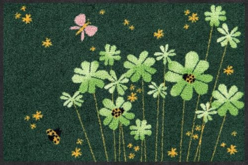 Salonloewe Fussmatte Lucky Time I Schmutzfangmatte & Fußabtreter für Innen 50 x 75 cm