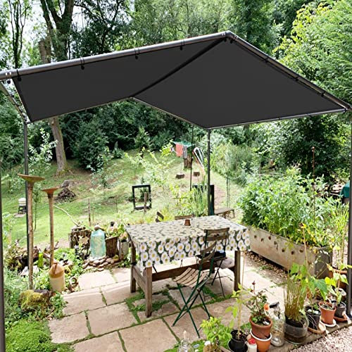 YOUNGC Balcony Privacy Screen 1.2x4.5m Uv Protection Garden Terrace Camping Fence Panel Privacy Screen for Patio Backyard Lawn Garden Outdoor Activities, Dark Grey