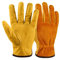 NickyPicky Arbeitshandschuhe Herren und Damen – Gartenhandschuhe Dornenfest aus Leder – schützende Handschuhe für Garten, Baustelle und Holzarbeiten – robust, atmungsaktiv, mit starkem Grip - Large