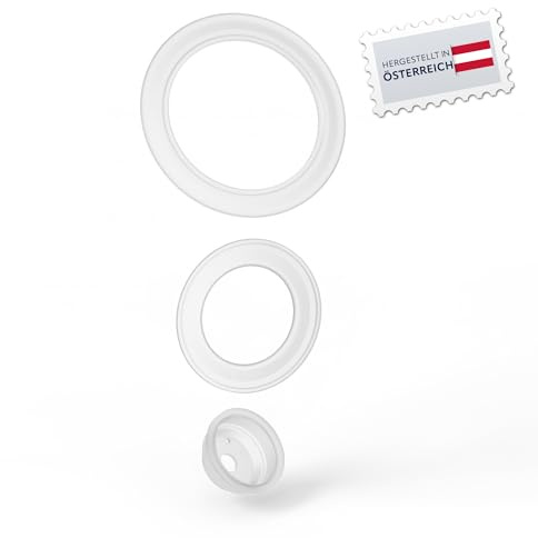 SIOUX Ersatz Dichtungen Passend für Grohe/DAL Spülkästen, Transparent, 3-teiliges Set