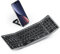 seenda Tastiera Bluetooth pieghevole con tastierino numerico per Multi Dispositivo Ricaricabile Wireless Tastiera Pieghevole per Windows iOS Android Mac Smartphone iPad Tablet PC – Nero QWERTZ